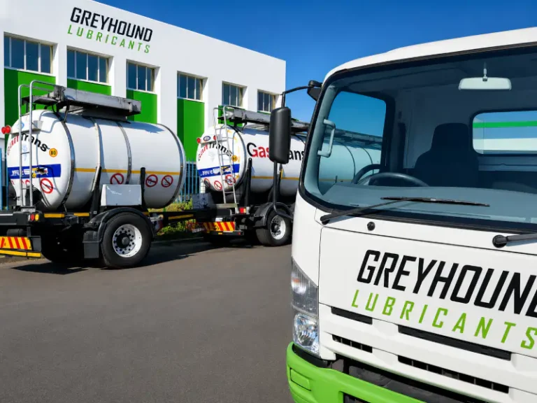 Greyhound Lubricants delivery tanker fleet in South Africa